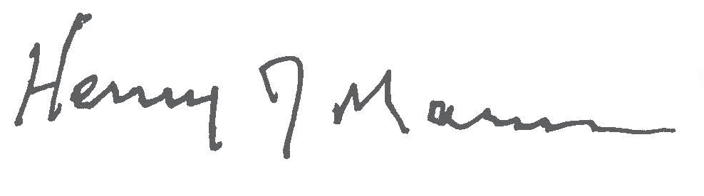 Henry J Mann signature